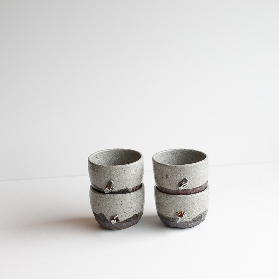 Matcha 4 piece set cup SILVER