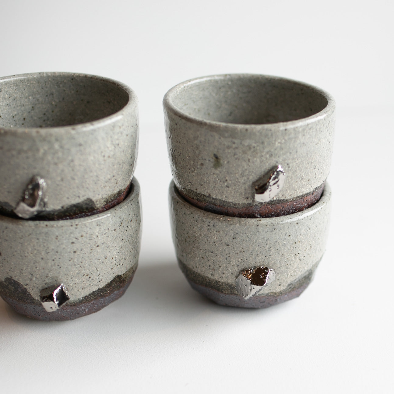 Matcha 4 piece set cup SILVER