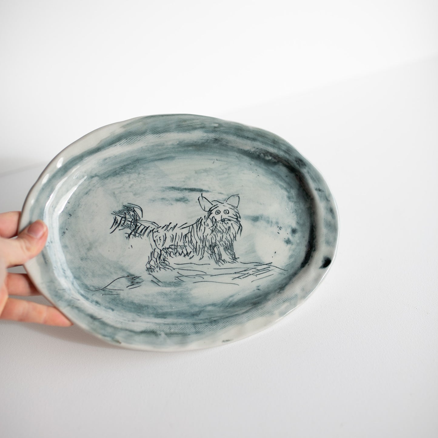 Ida the scruffy dog | Animal Friends Plate