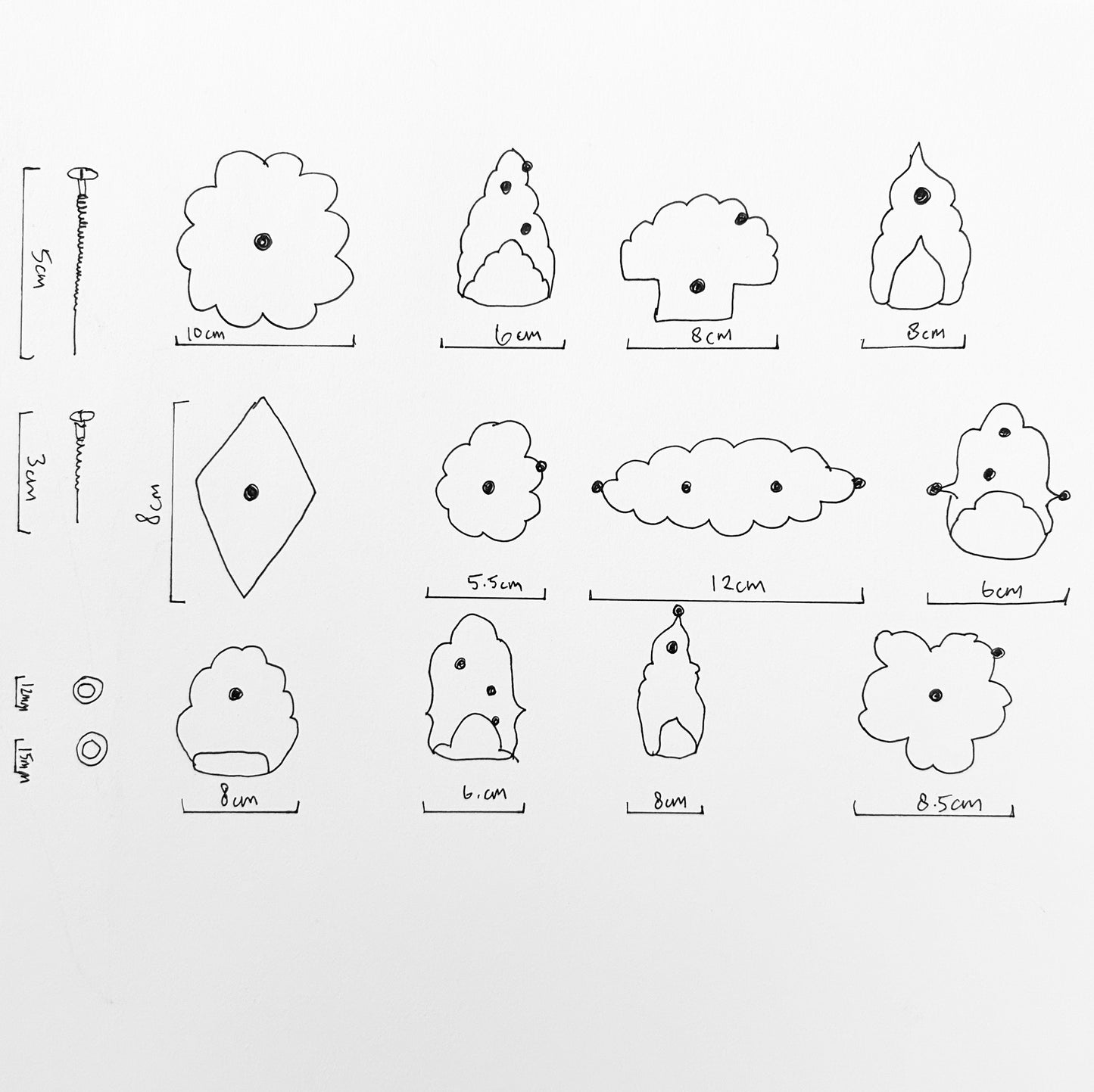 One hook/ handle | Ceramic hardware