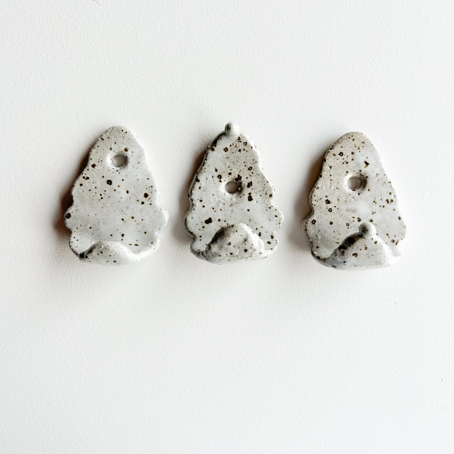 Set of three stoneware hooks | Ceramic hardware