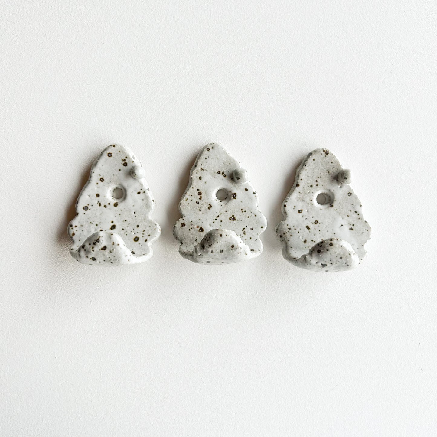 Set of three stoneware hooks | Ceramic hardware