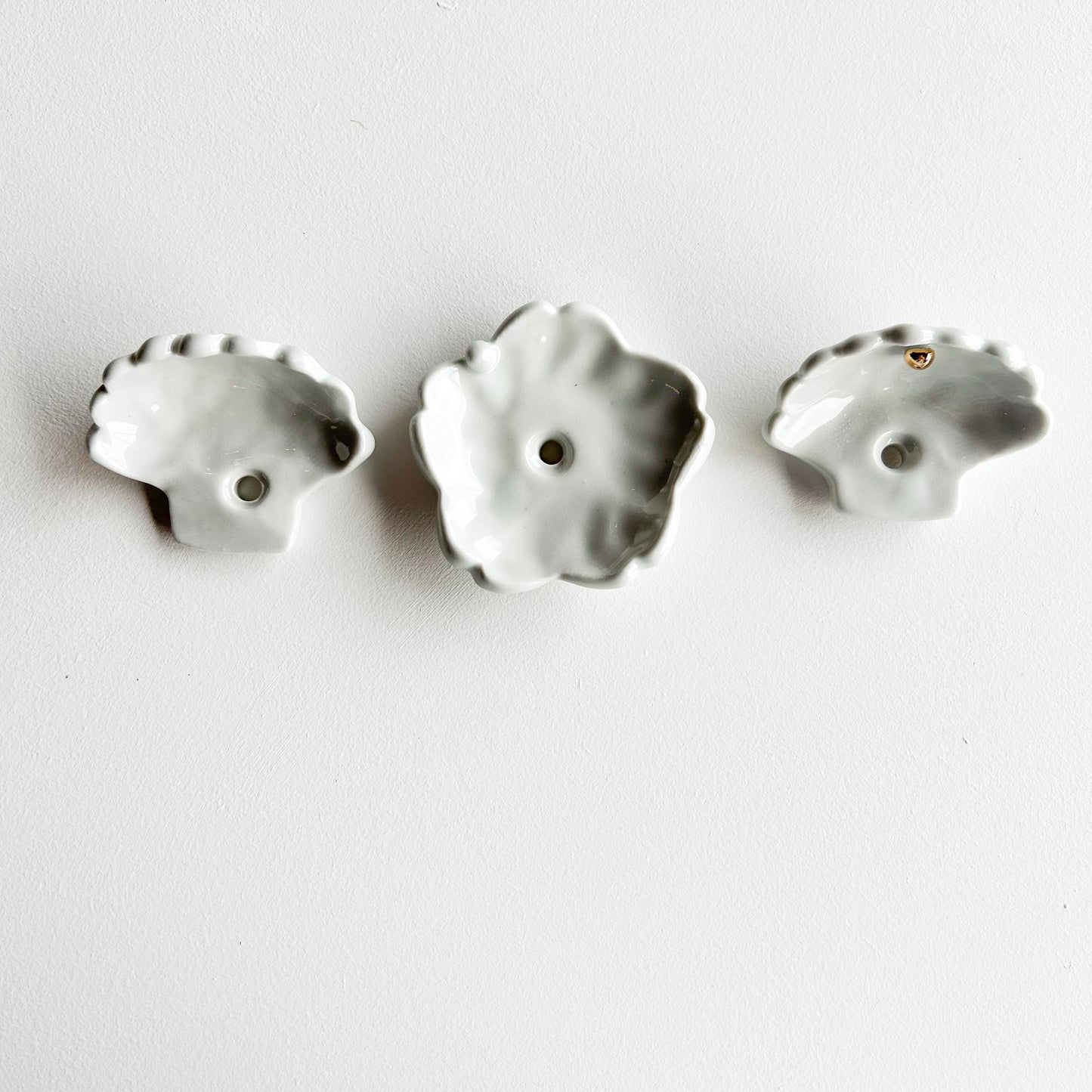 Set of three stoneware hooks | Ceramic hardware