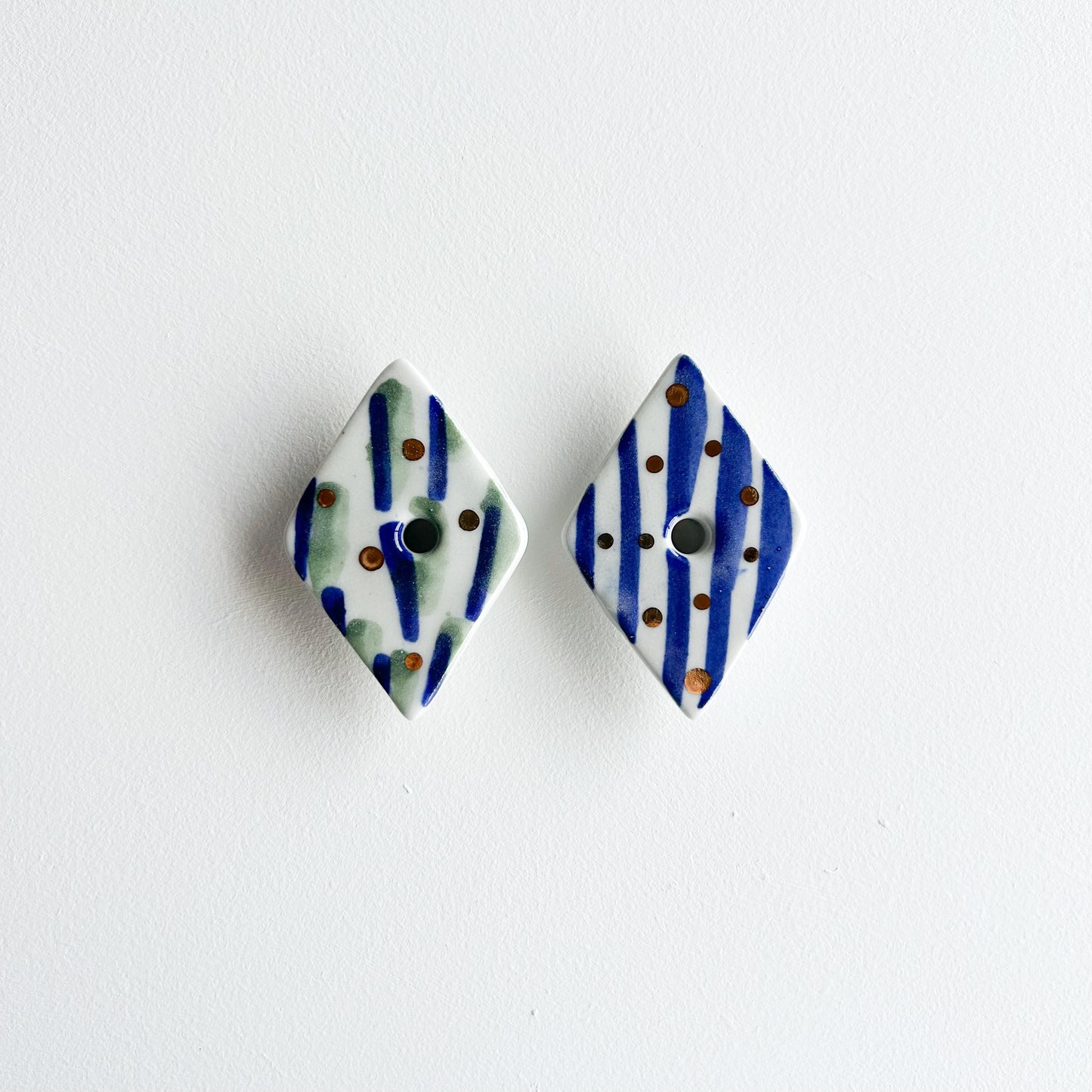 Set of two stoneware hooks | Ceramic hardware