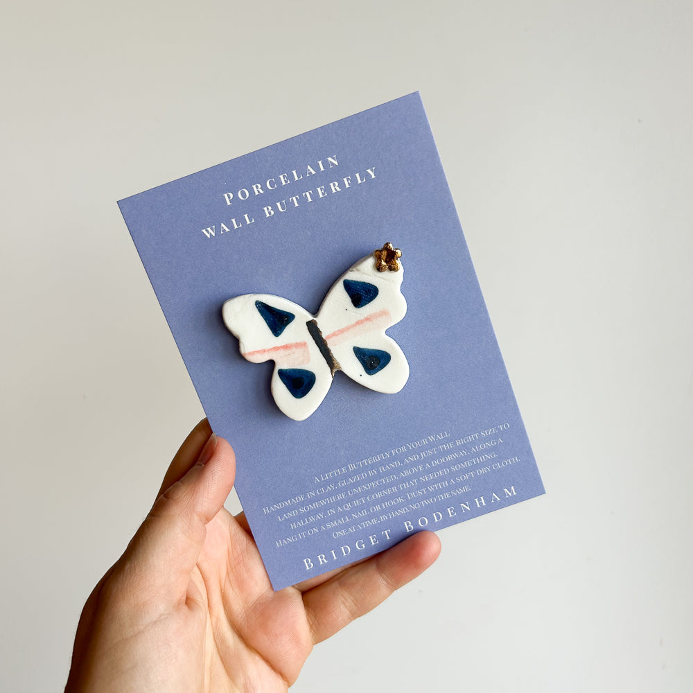 Porcelain butterfly for the wall