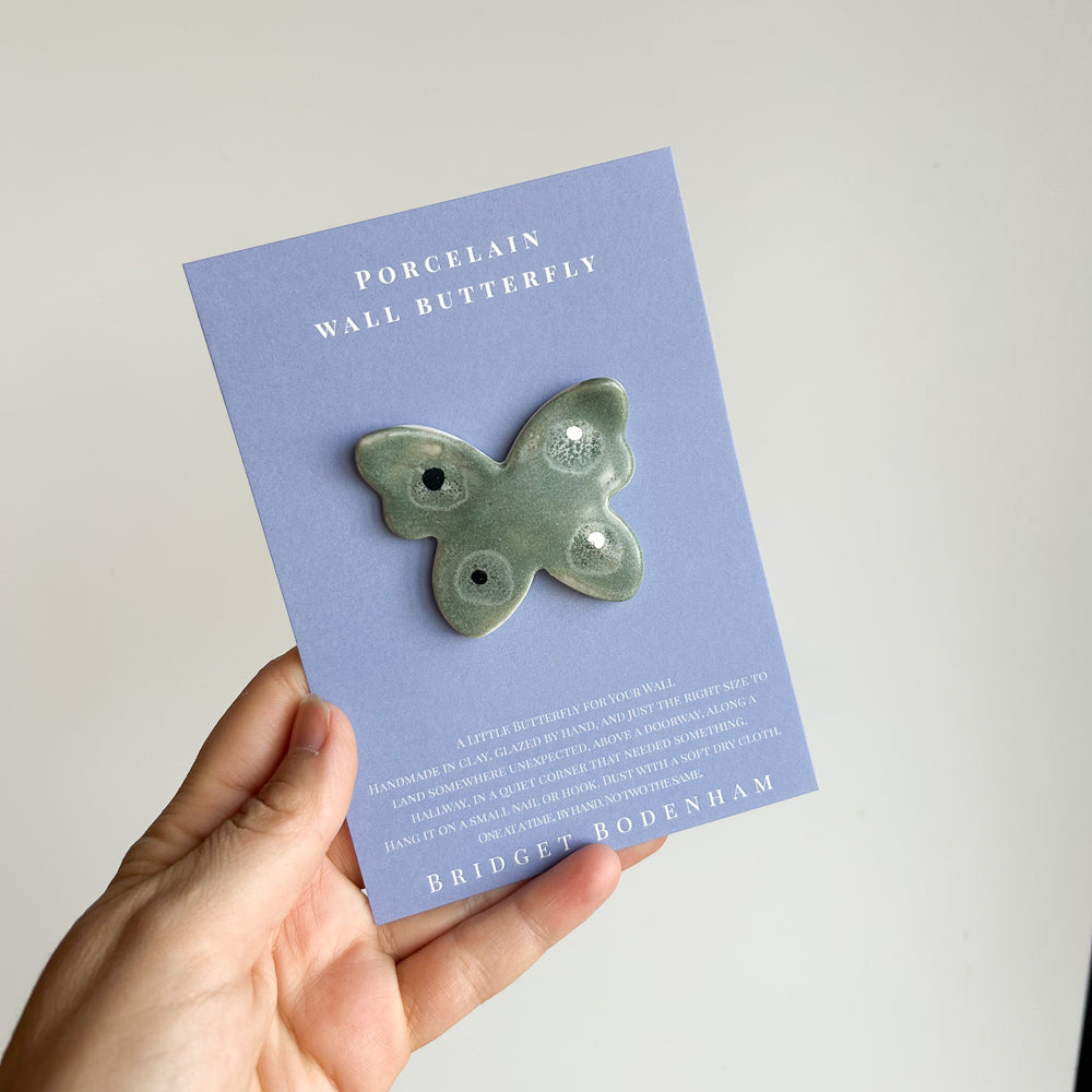 Porcelain butterfly for the wall
