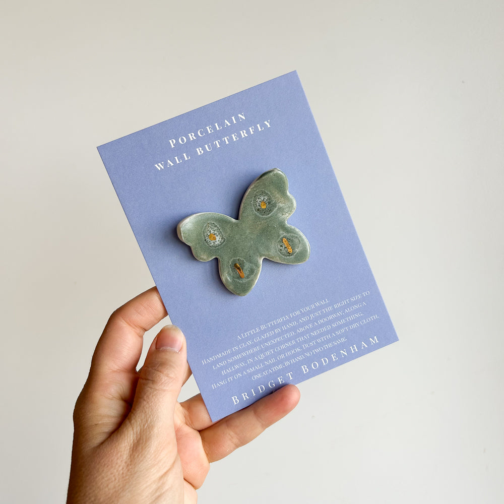 Porcelain butterfly for the wall