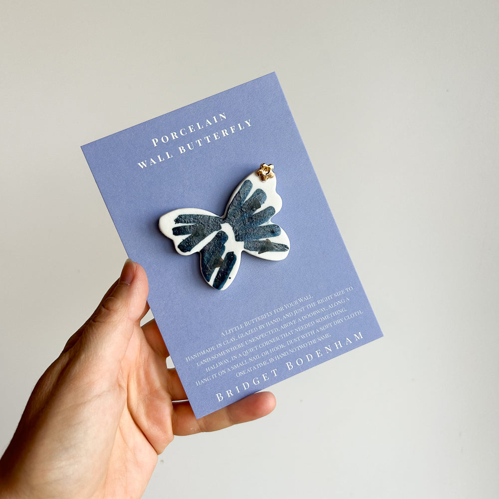 Porcelain butterfly for the wall