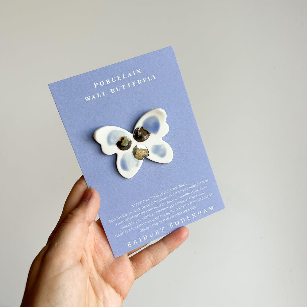 Porcelain butterfly for the wall