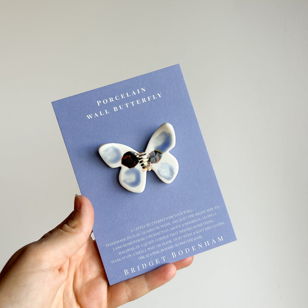Porcelain butterfly for the wall