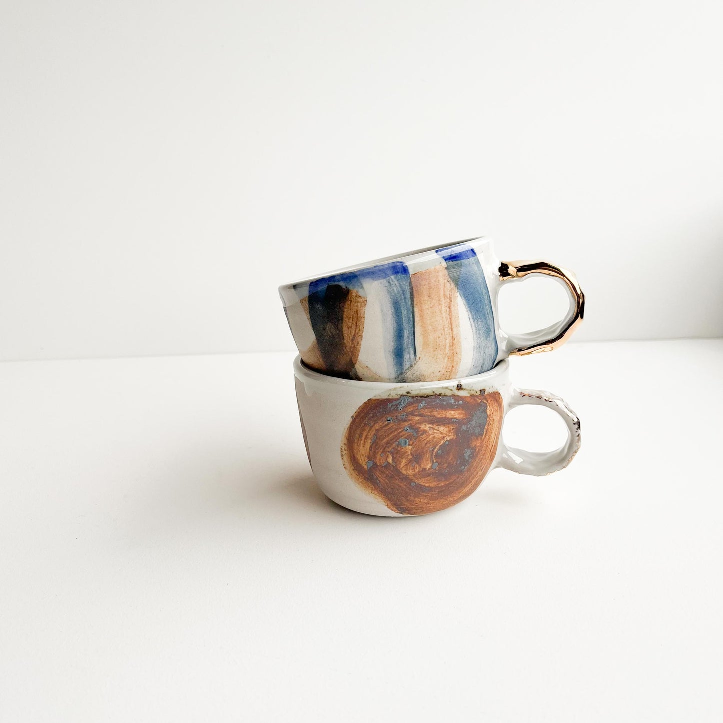 Ruby and Will gold handle cups