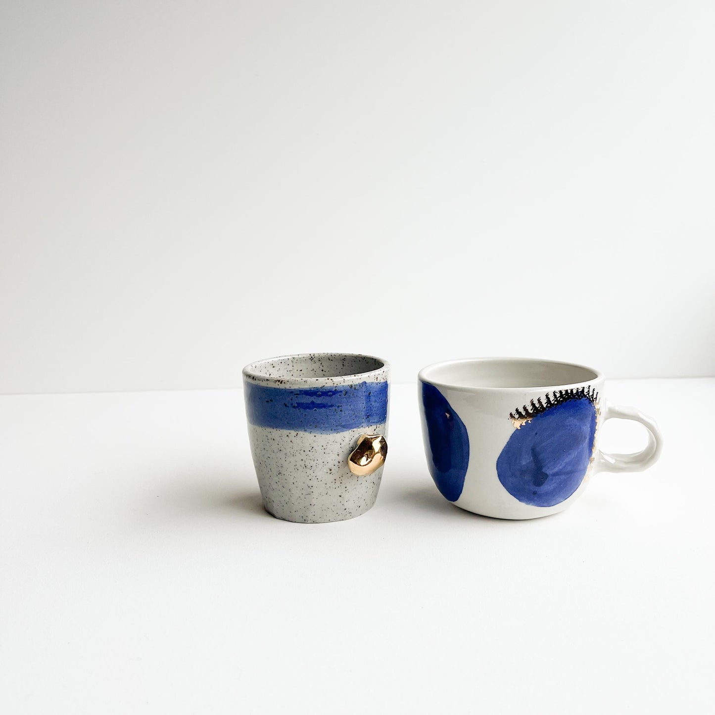 Ivy and Zoe button handle cups
