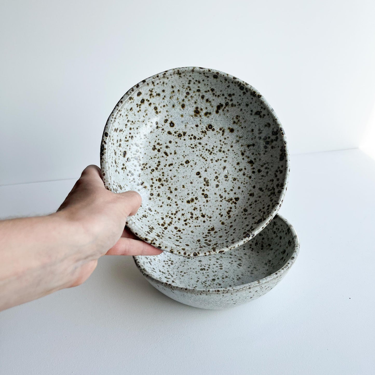 Evelyn speckle everyday bowl set of 2