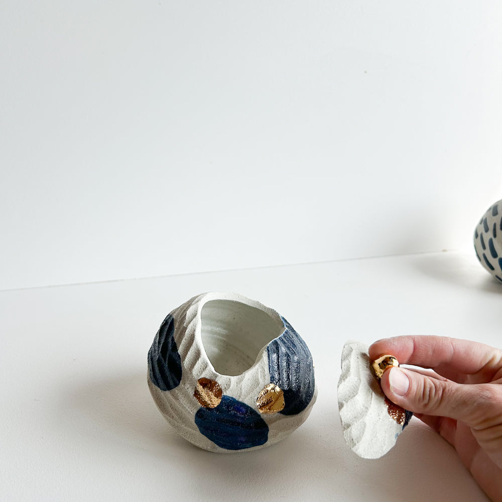 Lidded Salt Pod small Tilted