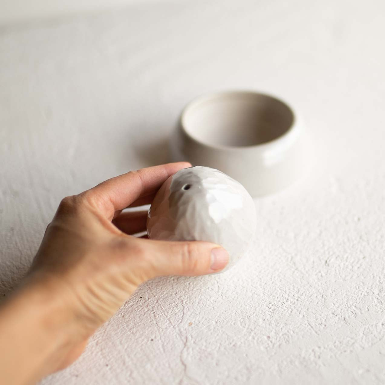 White Silk Skies | (Small) Pestle + Mortar