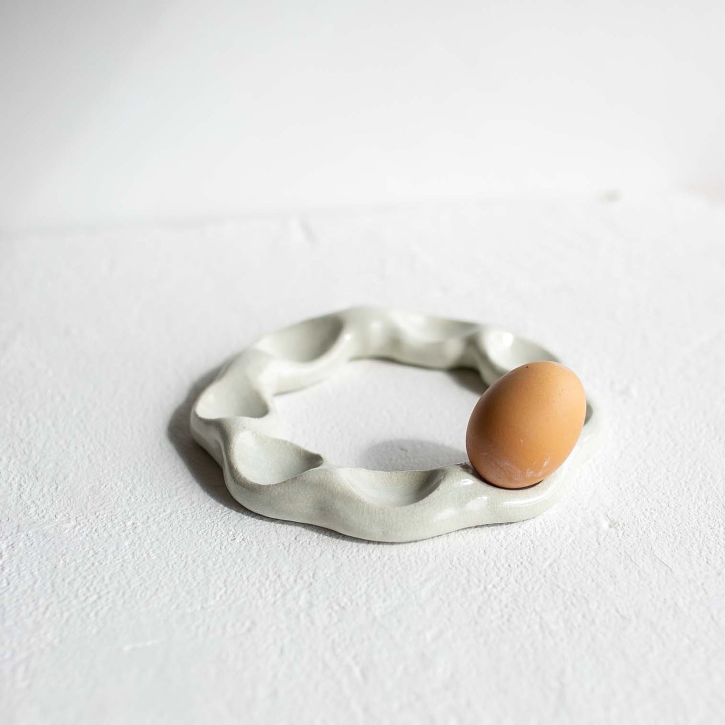 Clear Glazed Holder | Egg Holder