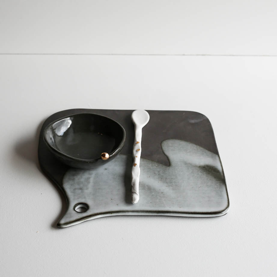 Tessa cheese platter set GOLD
