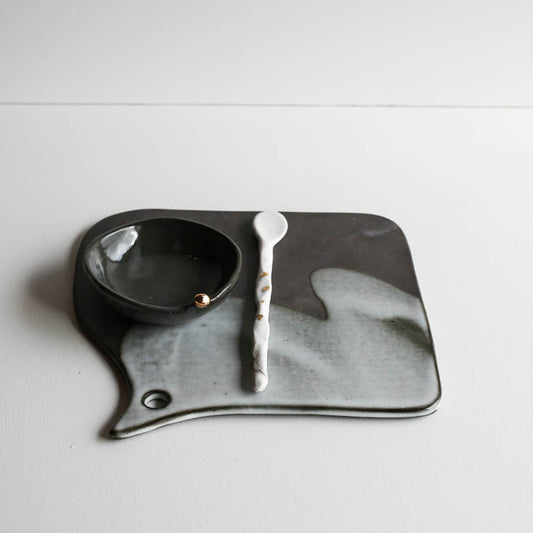 Tessa cheese platter set GOLD