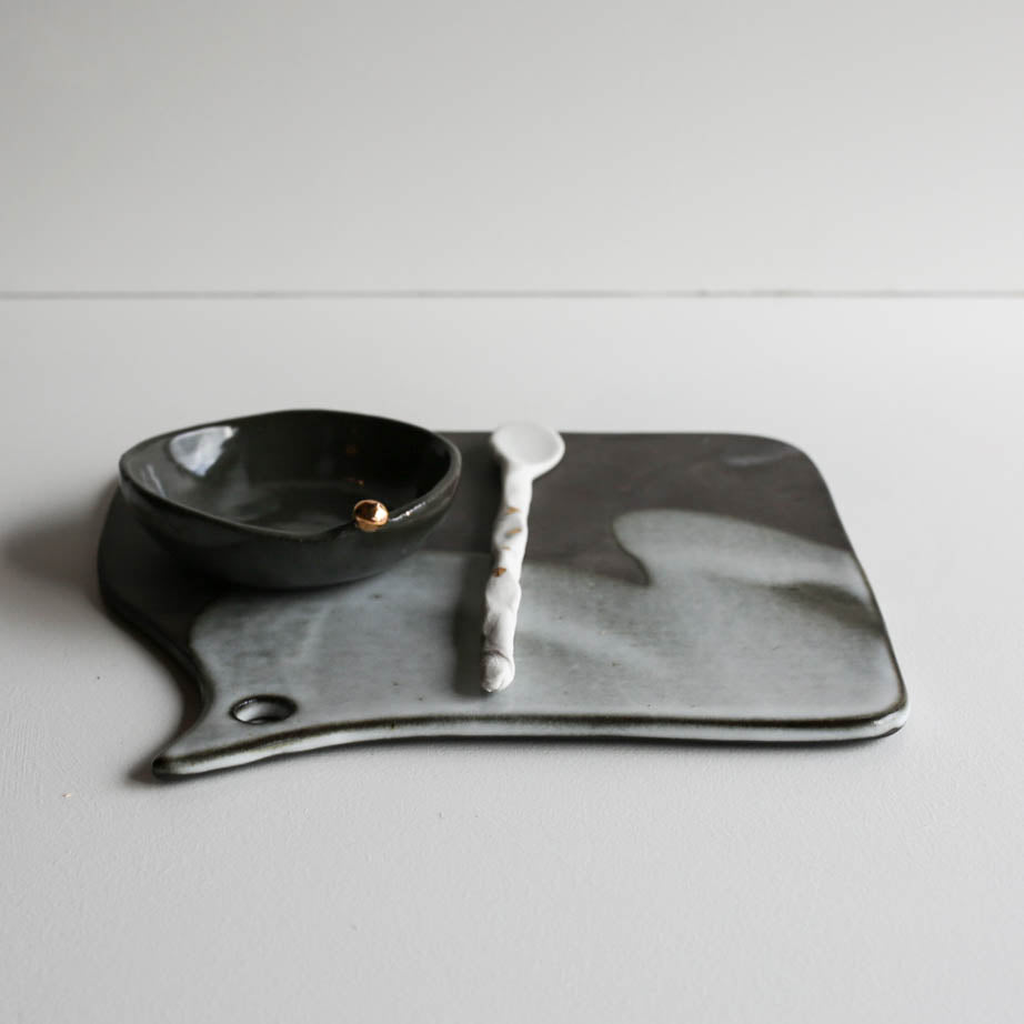 Tessa cheese platter set GOLD