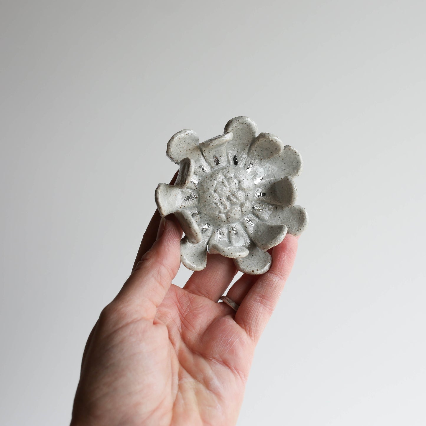 Stoneware Flower for the wall