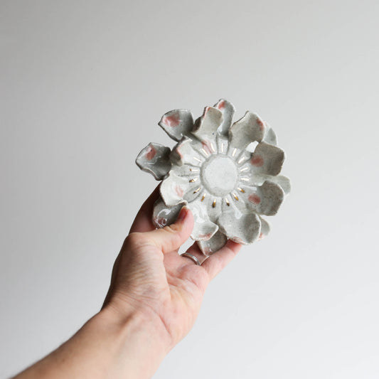 Stoneware Flower for the wall PRE ORDER