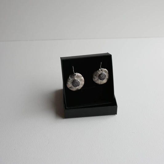 Medium earrings | Porcelain | PLATINUM