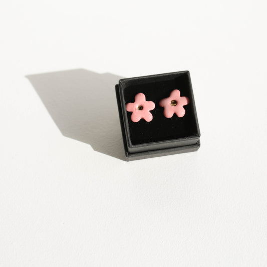 Stud earrings | Porcelain | GOLD