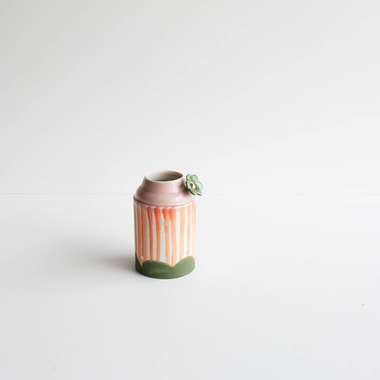 Butterfly vase | Stoneware vase GOLD