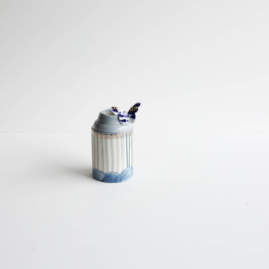 Butterfly vase | Stoneware vase GOLD