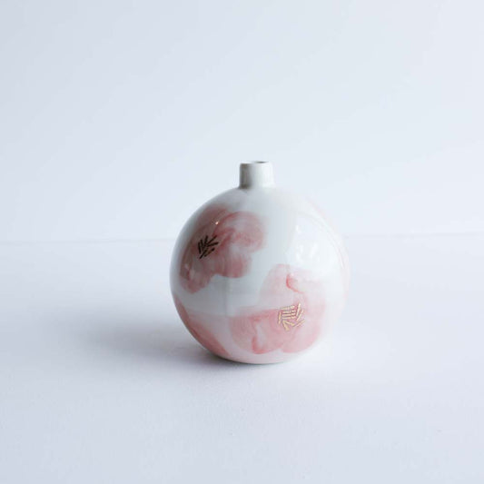Orb vase | Stoneware vase GOLD