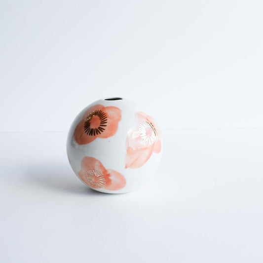 Orb vase | Stoneware vase GOLD