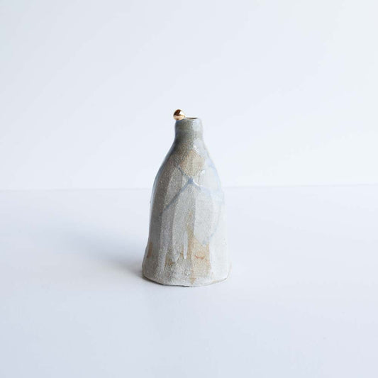 Bottle vase | Stoneware vase GOLD