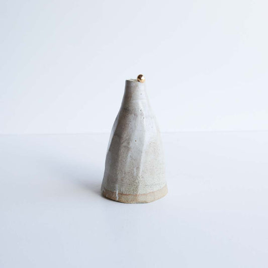Bottle vase | Stoneware vase GOLD