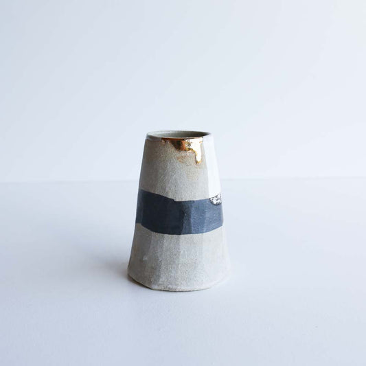 vase | Stoneware vase GOLD