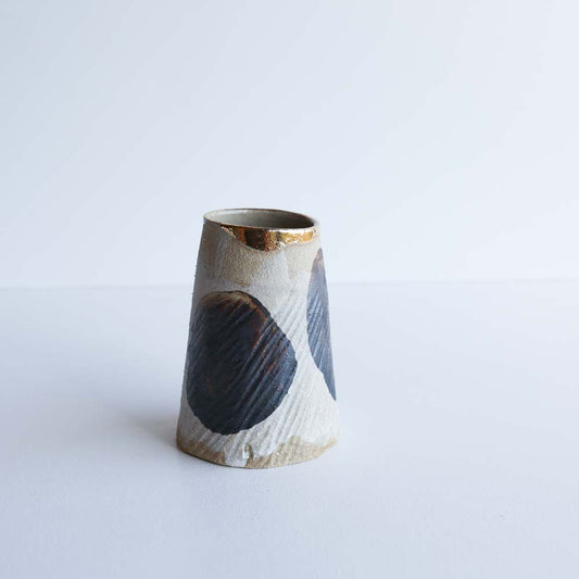 vase | Stoneware vase GOLD
