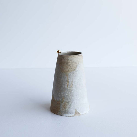 vase | Stoneware vase GOLD