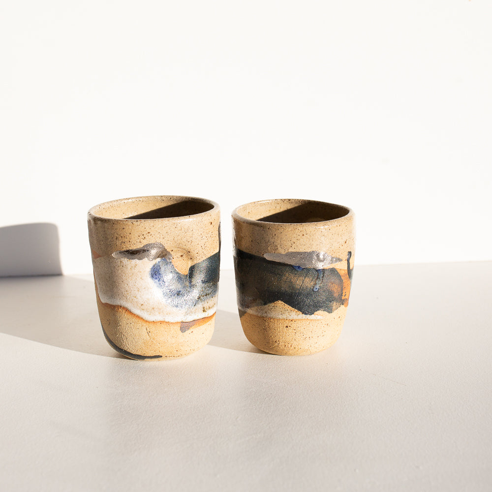 Mountains and rivers Beaker set