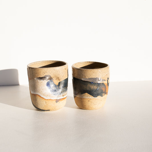 Mountains and rivers Beaker set