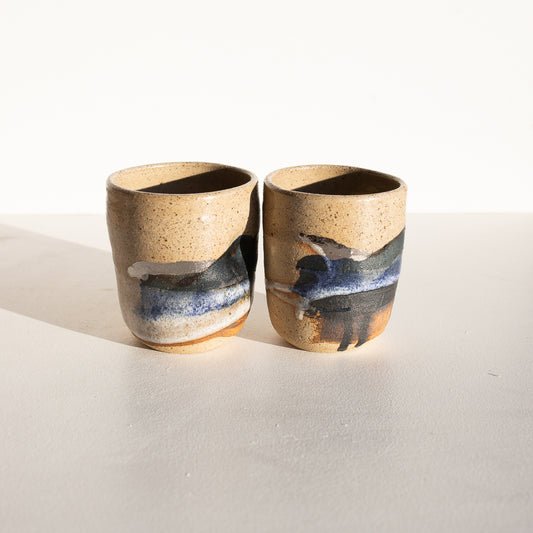 Mountains and rivers Beaker set