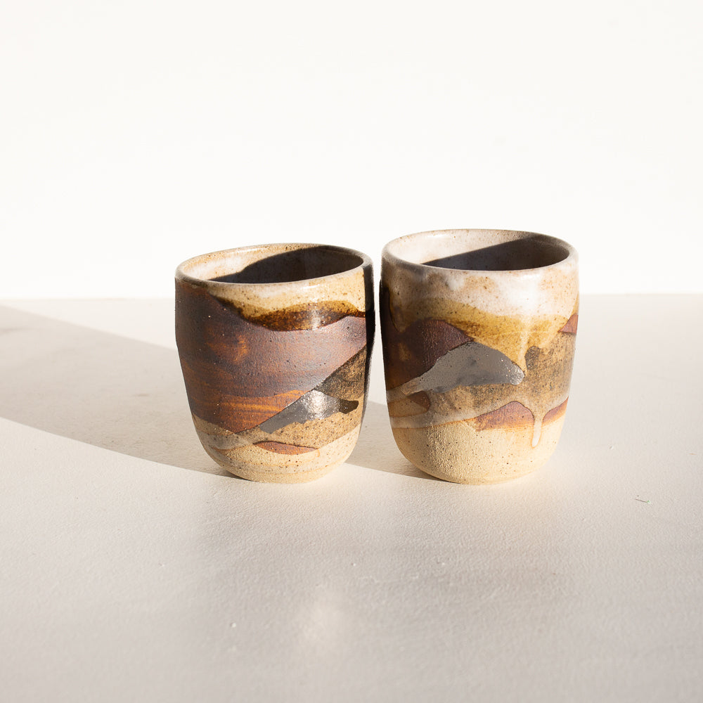 Mountains and rivers Beaker set