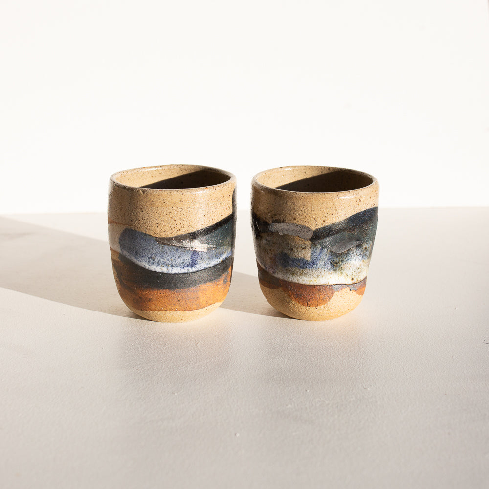 Mountains and rivers Beaker set