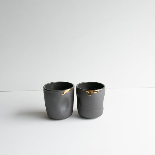 Petra | GOLD Details | Dent beaker set