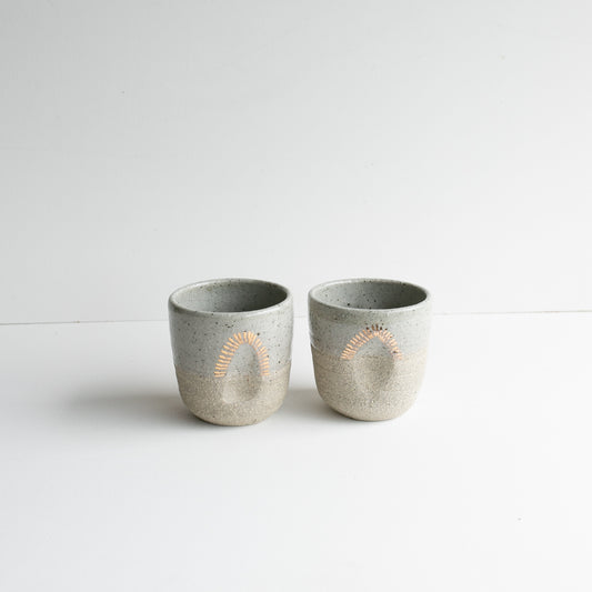 Emily | GOLD Details | Dent beaker set