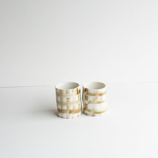 Lucy | GOLD Details | Porcelain cup set