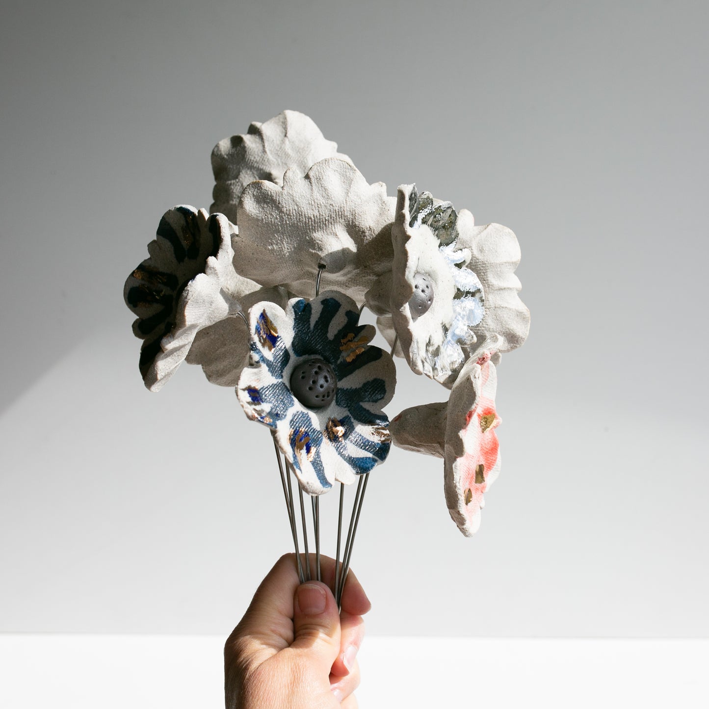 Large ceramic flower