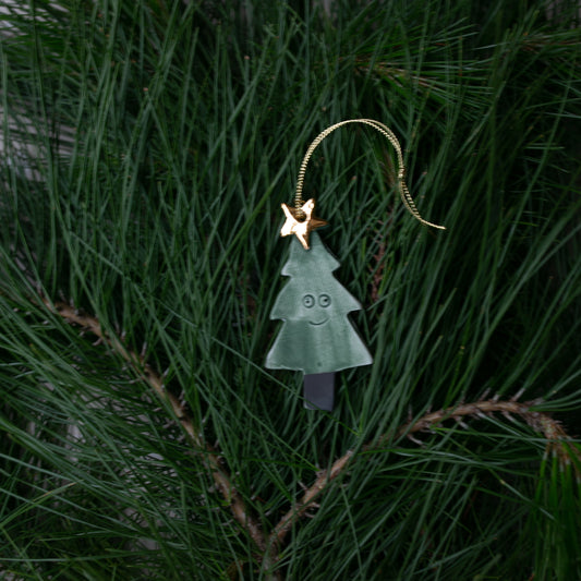 Tessa the Tree | Porcelain Ornament | Gold star