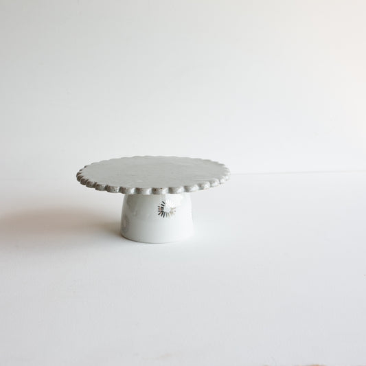 FIONA Platinum detail cake stand Small