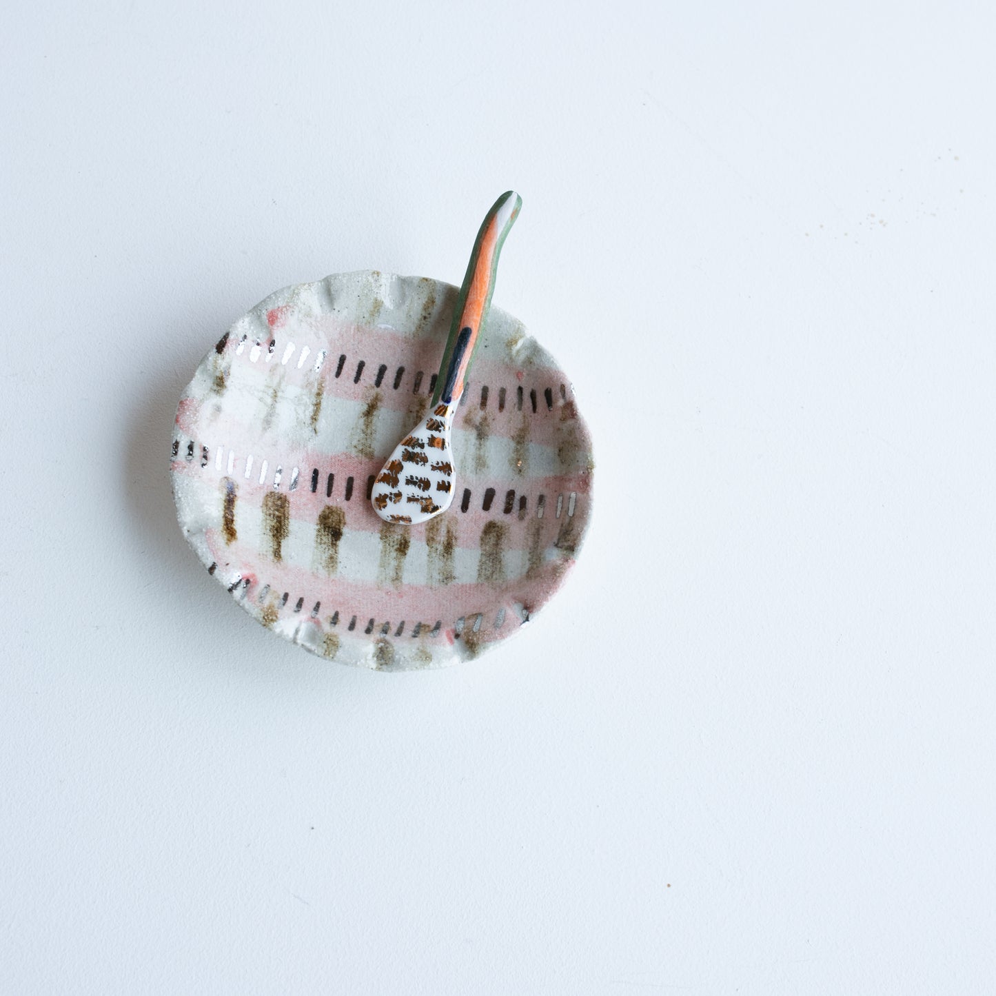 Penny GOLD | Small Flower dish and spoon