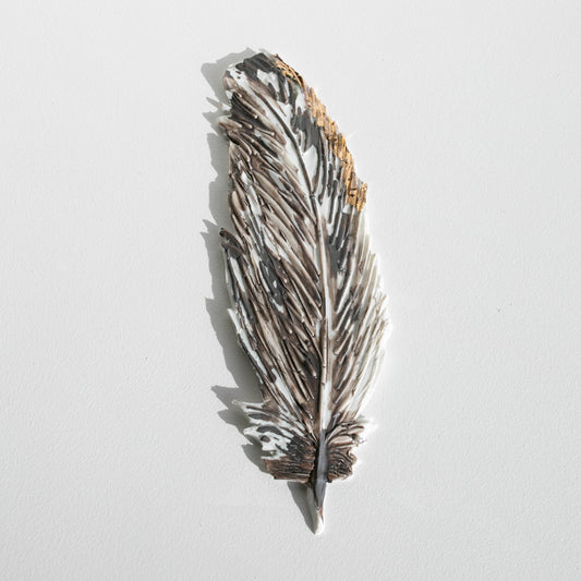Hope | Porcelain feather LARGE