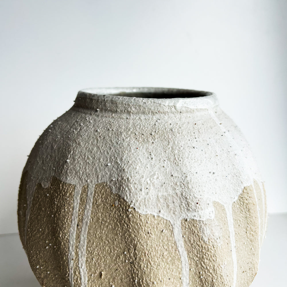 Giant sand vase